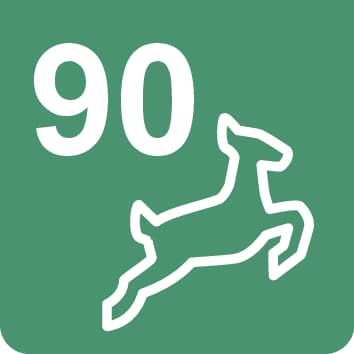 Nr. 90 Wanderweg - 5,9 km Nr. 90 Wanderweg - 5,9 km